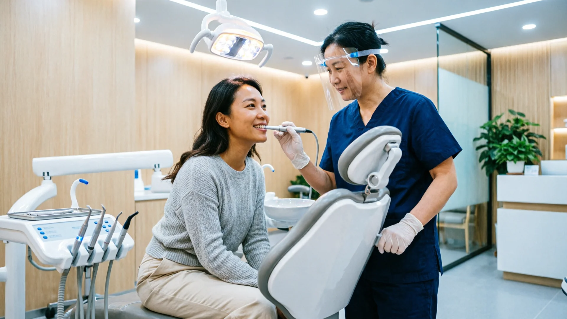 Modern dental clinic in China with advanced equipment and international patient