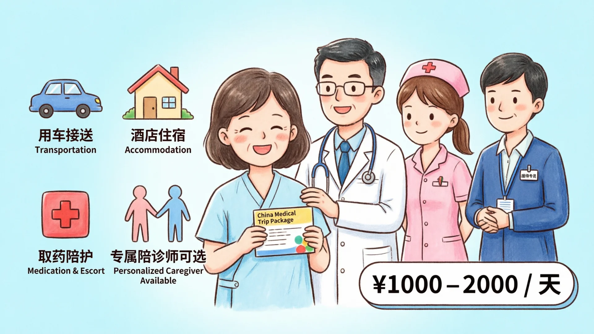 Forfait de voyage médical en Chine – Assistance tout-en-un